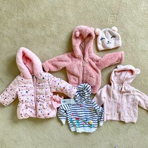 Baby girl winter coat, Carter's Baby Girls Sherpa Hooded Cardigan, OshKosh cardi
